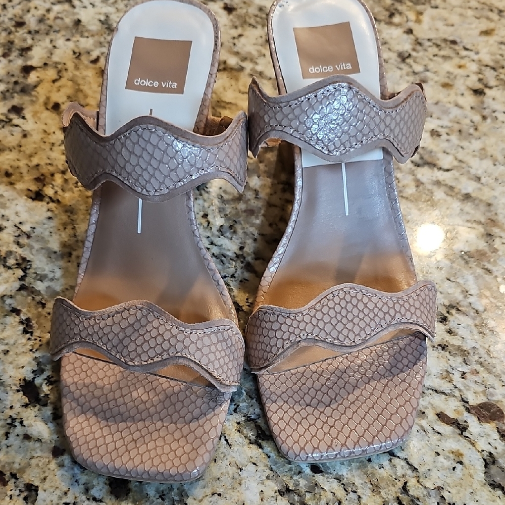 Dolce Vita Snake Print Sandals